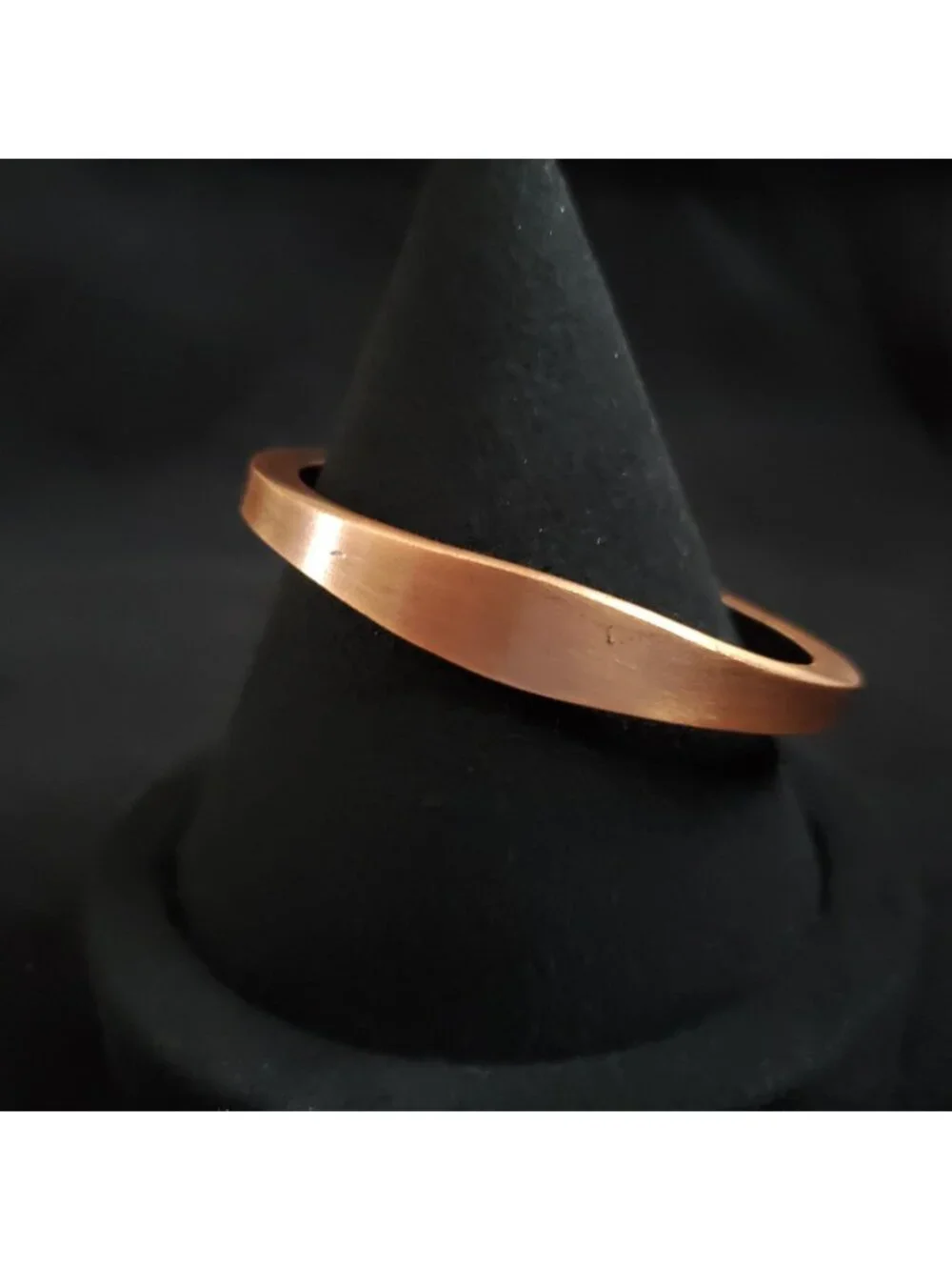 Vintage Copper Cuff Bracelet 6.25" Modernist Minimalist - Picture 1 of 10